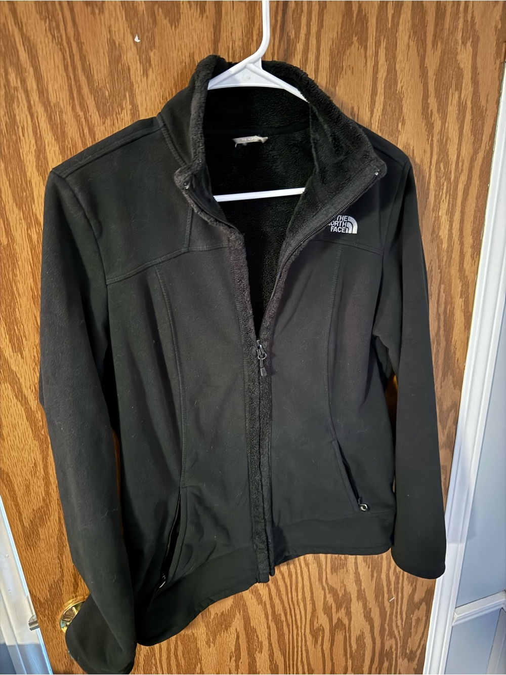 The North Face Black Women's Zip-Up Fleece Jacket, size Small